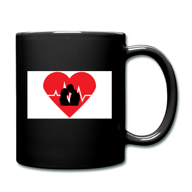Partner Tasse - Partner T-Shirt Herzschlagrhythmus