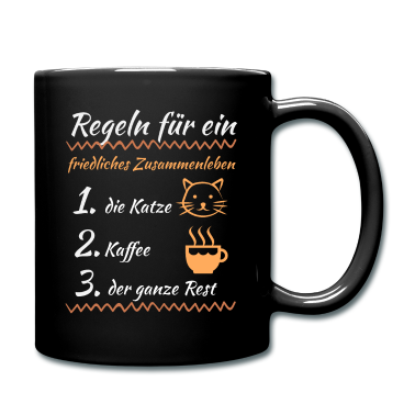 Partner Tasse - Katze, Kaffe und dann der Partner Katzenliebe