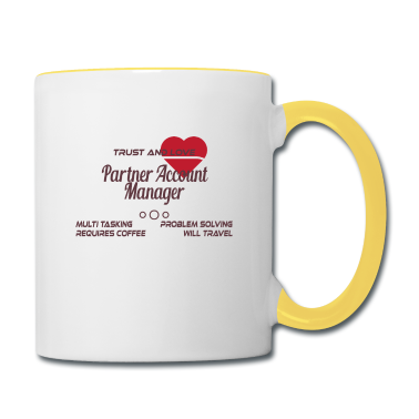Partner Tasse - Lustiger & süßer Partner Tshirt Design Partner