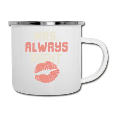 Partner Emaille Tasse - Partner