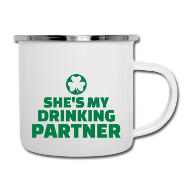 Partner Emaille Tasse - Drinking partner