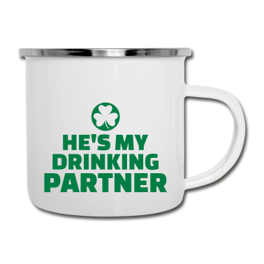 Partner Emaille Tasse - Drinking partner
