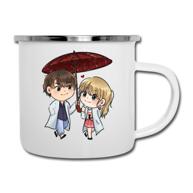 Partner Emaille Tasse - (Labor-)Partner