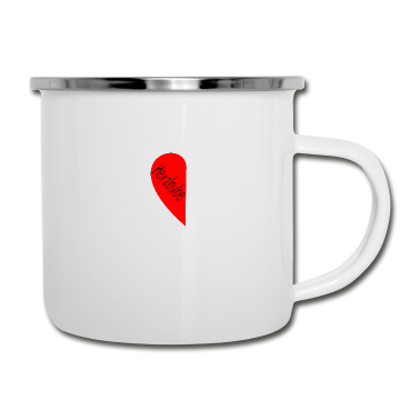 Partner Emaille Tasse - Partner herzbube