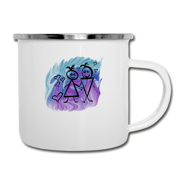 Partner Emaille Tasse - Partner