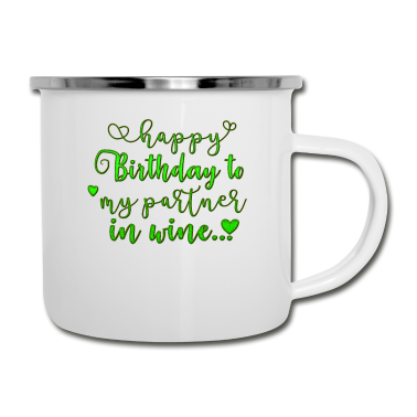 Partner Emaille Tasse - Partner In Wine