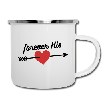 Partner Emaille Tasse - Liebesbeweis für den Partner