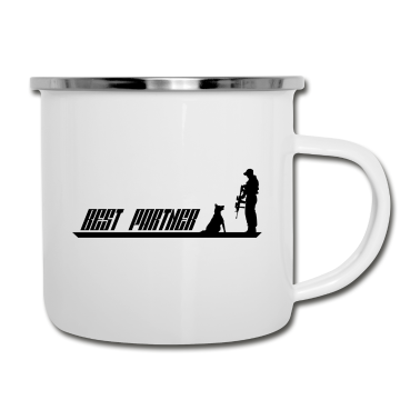Partner Emaille Tasse - Best Partner Diensthund