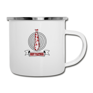 Partner Emaille Tasse - Best Partner