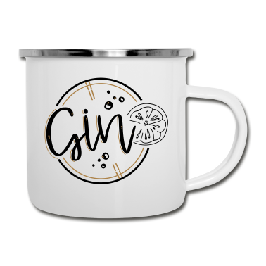 Partner Emaille Tasse - PAAR - GIN / Gin & Tonic Duo