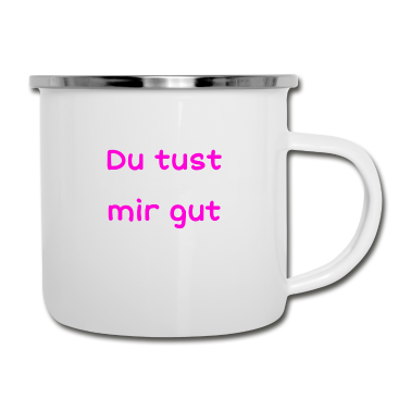Partner Emaille Tasse - Gut Beziehung Partner Schön