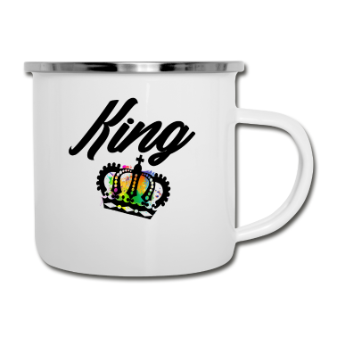 Partner Emaille Tasse - Partner Shirt 