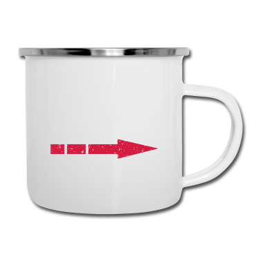 Partner Emaille Tasse - Er zahlt! Lustiges Partner Shirt