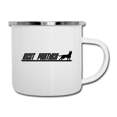 Partner Emaille Tasse - Best Partner Malinois