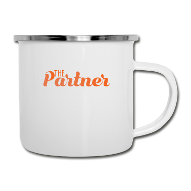Partner Emaille Tasse - Funny & Cute Partner Tshirt Design Der Partner