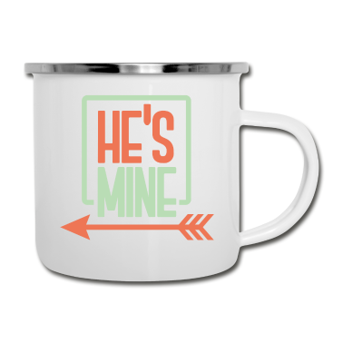 Partner Emaille Tasse - Partner, Lebensgefährte