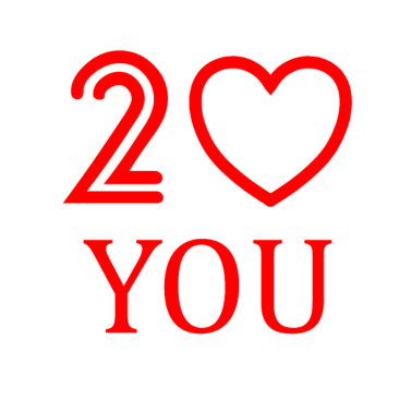 Motiv Zum 20. Geburtstag für den Partner