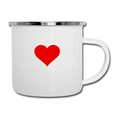 Partner Emaille Tasse - Date / Liebe / Partner / Lustige Sprüche