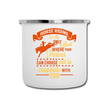 Partner Emaille Tasse - Reit Partner