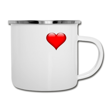 Partner Emaille Tasse - Liebe Sex Partner Geschenk