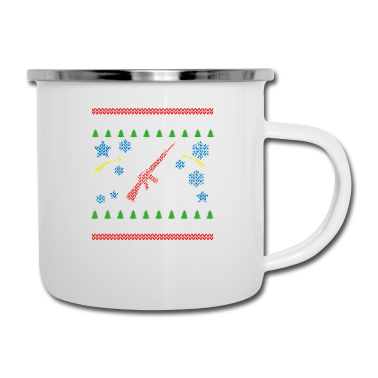 Partner Emaille Tasse - christmas weihnachten geschenk partner SOLDIER