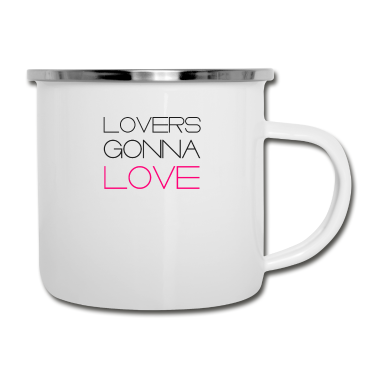 Partner Emaille Tasse - Love Liebe Partner Beziehung romantisch