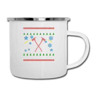 Partner Emaille Tasse - christmas weihnachten geschenk partner FEUERWEHRMA