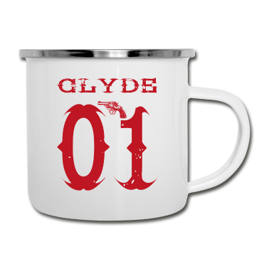 Partner Emaille Tasse - Clyde 01 bonnie partner pärchen