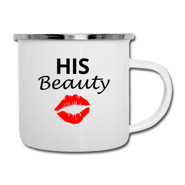 Partner Emaille Tasse - His Beauty - Partner Design #02