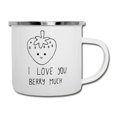 Partner Emaille Tasse - Liebe Freundschaft Partner