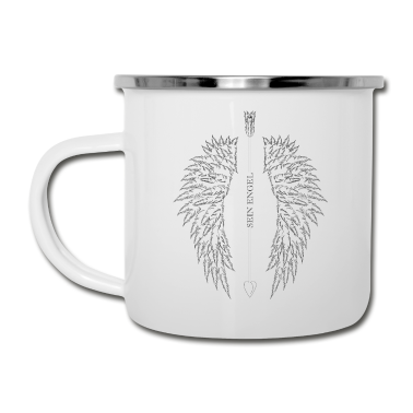 Partner Emaille Tasse - Partner - SEIN ENGEL (Frauen)