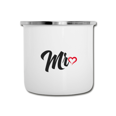 Partner Emaille Tasse - Partner Tshirt Mr
