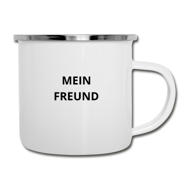 Partner Emaille Tasse - Freund Liebe Love Partner Freundschaft