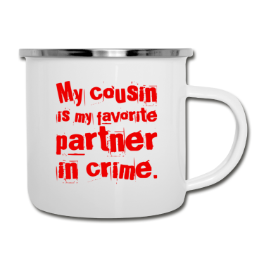 Partner Emaille Tasse - Cousine Familie Partner