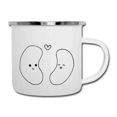 Partner Emaille Tasse - Liebe Freundschaft Partner