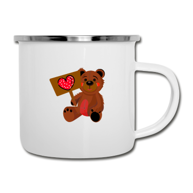 Partner Emaille Tasse - partner Geschenk Liebe Valentinstag ich liebe dich