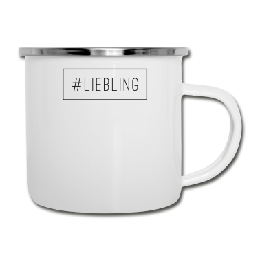 Partner Emaille Tasse - Liebling Kosenamen Partner Beziehung Geschenkidee