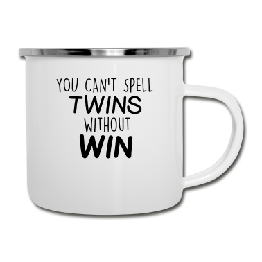 Partner Emaille Tasse - Lustiges Zwillinge Partner Zwillinge