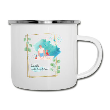 Partner Emaille Tasse - Daddy und sein Partner im Verbrechen