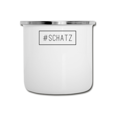 Partner Emaille Tasse - Schatz Kosenamen Partner Beziehung Geschenk