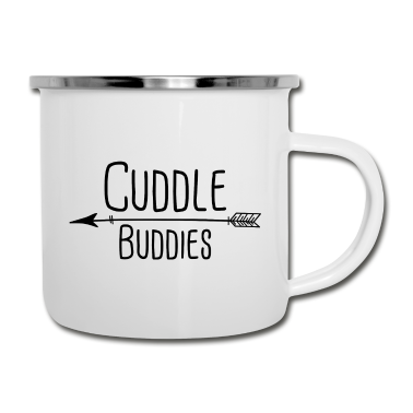 Partner Emaille Tasse - Partnershirt Kuschel Partner cuddle buddies