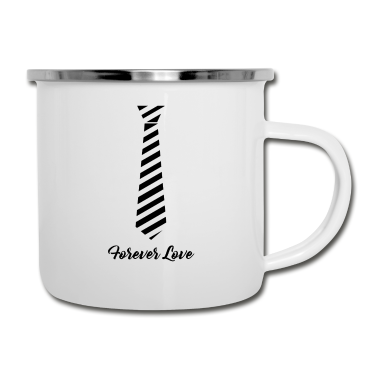 Partner Emaille Tasse - Partner Shirt Mann Geschenkidee