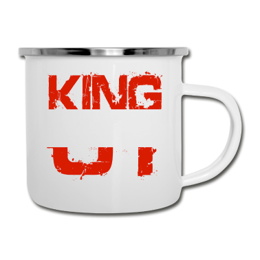 Partner Emaille Tasse - Geschenk King 01 Land Partner Oesterreich