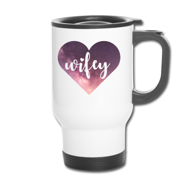 Partner Thermobecher - Wifey Galaxy Herz