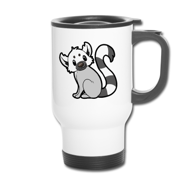 Partner Thermobecher - Lemurpaar für Partner - Männlich