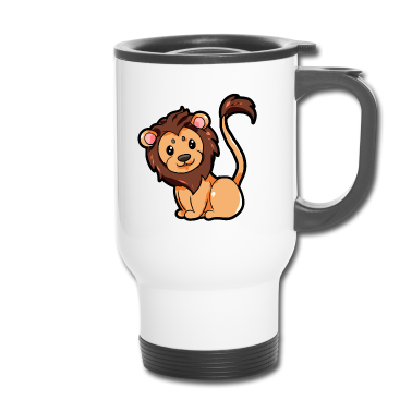 Partner Thermobecher - Löwenpaar für Partner - Männlich