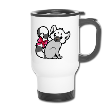 Partner Thermobecher - Lemurpaar für Partner - Weiblich