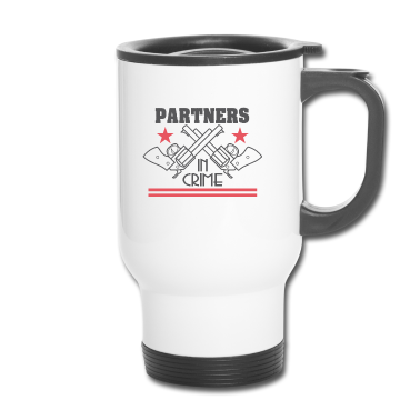 Partner Thermobecher - Funny & Cute Partner Tshirt Design Partner in