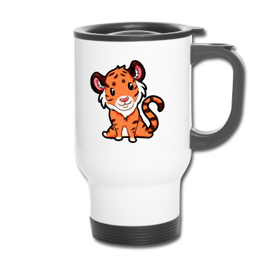 Partner Thermobecher - Tigerpaar für Partner - Männlich