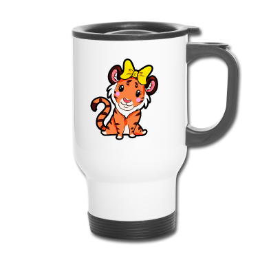 Partner Thermobecher - Tigerpaar für Partner - Weiblich